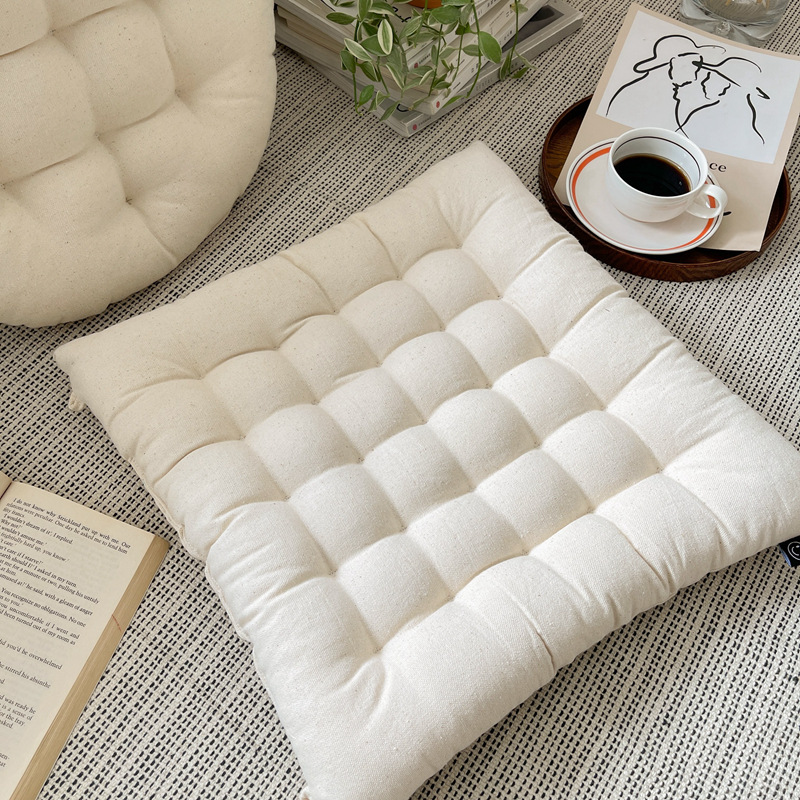 Floor Cushion Pouf - Coussin carré simple japonais, coussin de