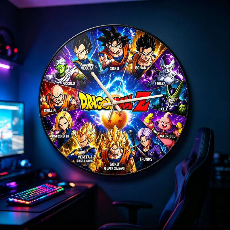 Xt Home Textiles - Horloge murale ronde Dragon Ball Z