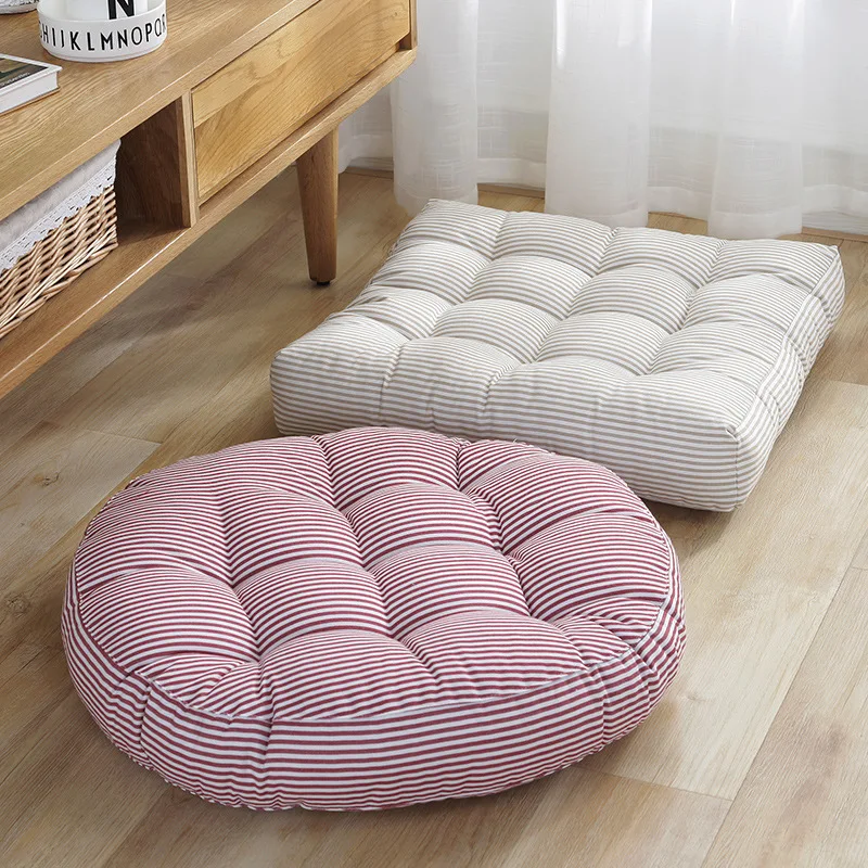 Floor Cushion Pouf - Coussin rond doux pour chaise de