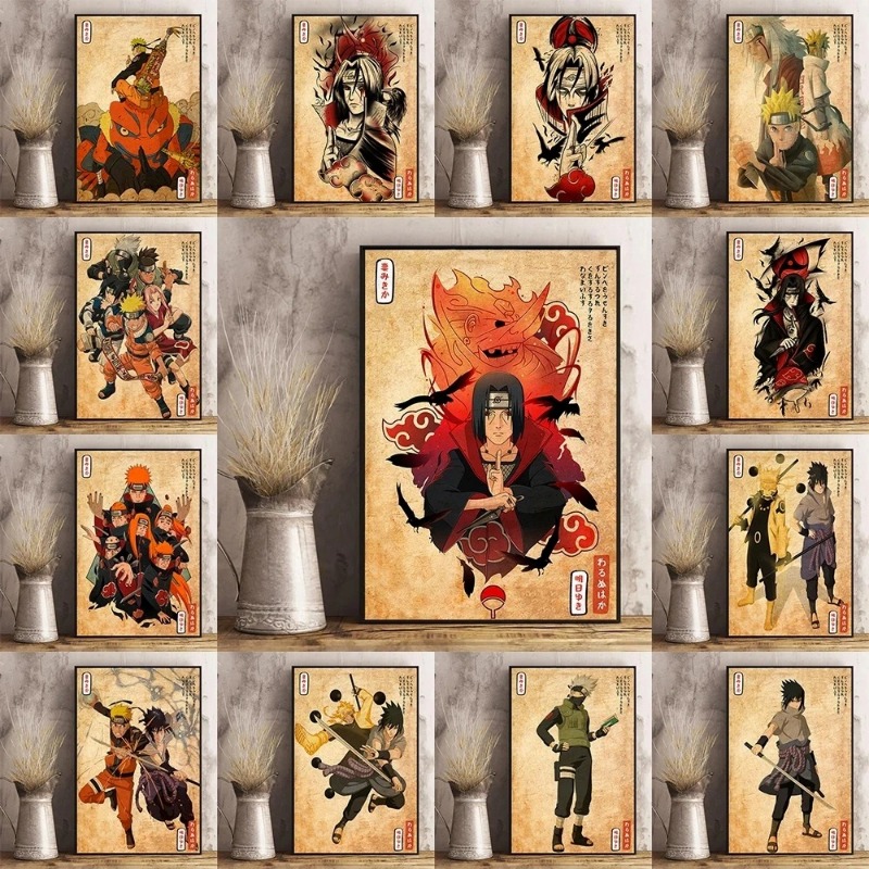 Xt Home Textiles - Affiche d'anime japonais NarAAPoster, impressions d'art