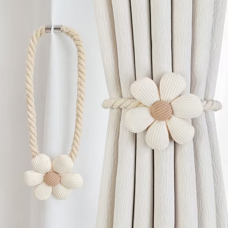 Xt Home Textiles - Lot de 2 attaches magnétiques florales