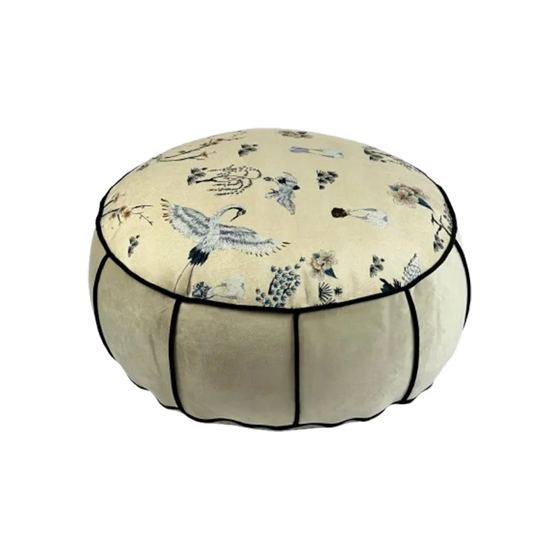Floor Cushion Pouf - Pouf de sol rond de style