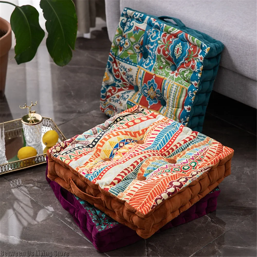 Coussin de siège carré bohème  - Floor Cushion Pouf avis et prix
