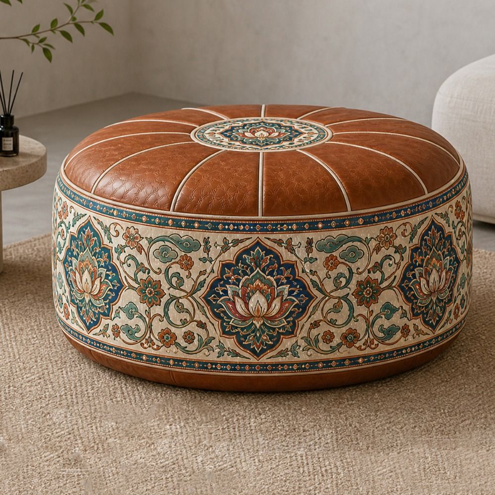 Nouveau pouf ottoman en cuir P - Floor Cushion Pouf avis et prix