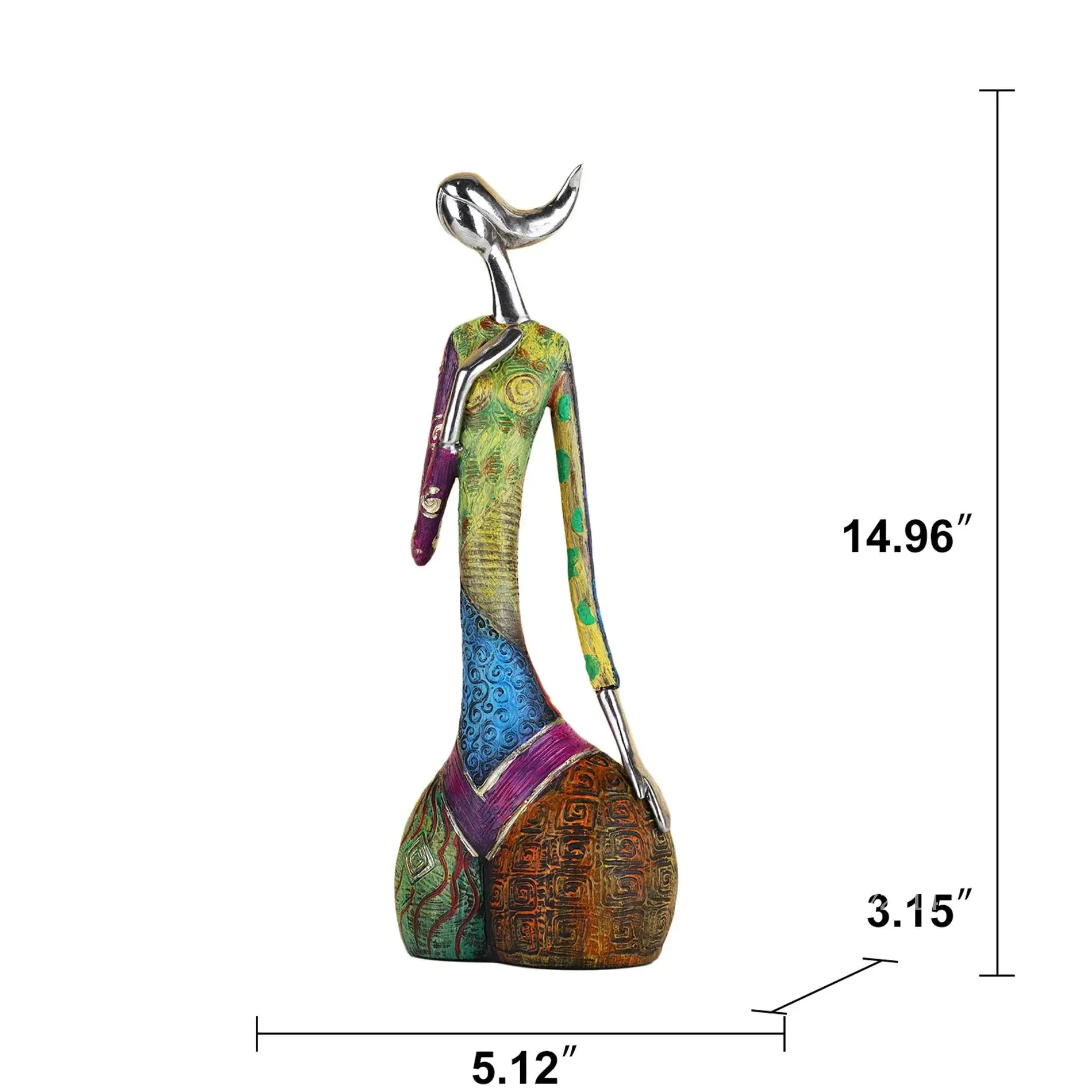 Peinture femme résine Statue F - Xt Home Textiles avis et prix
