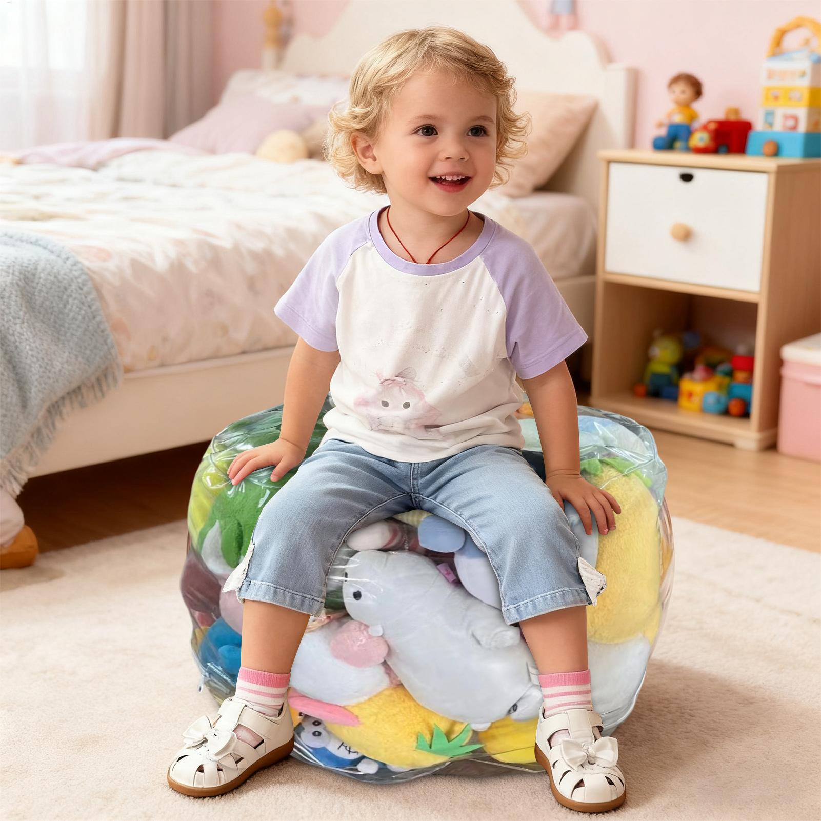 Chaise de rangement transparen - Floor Cushion Pouf avis et prix