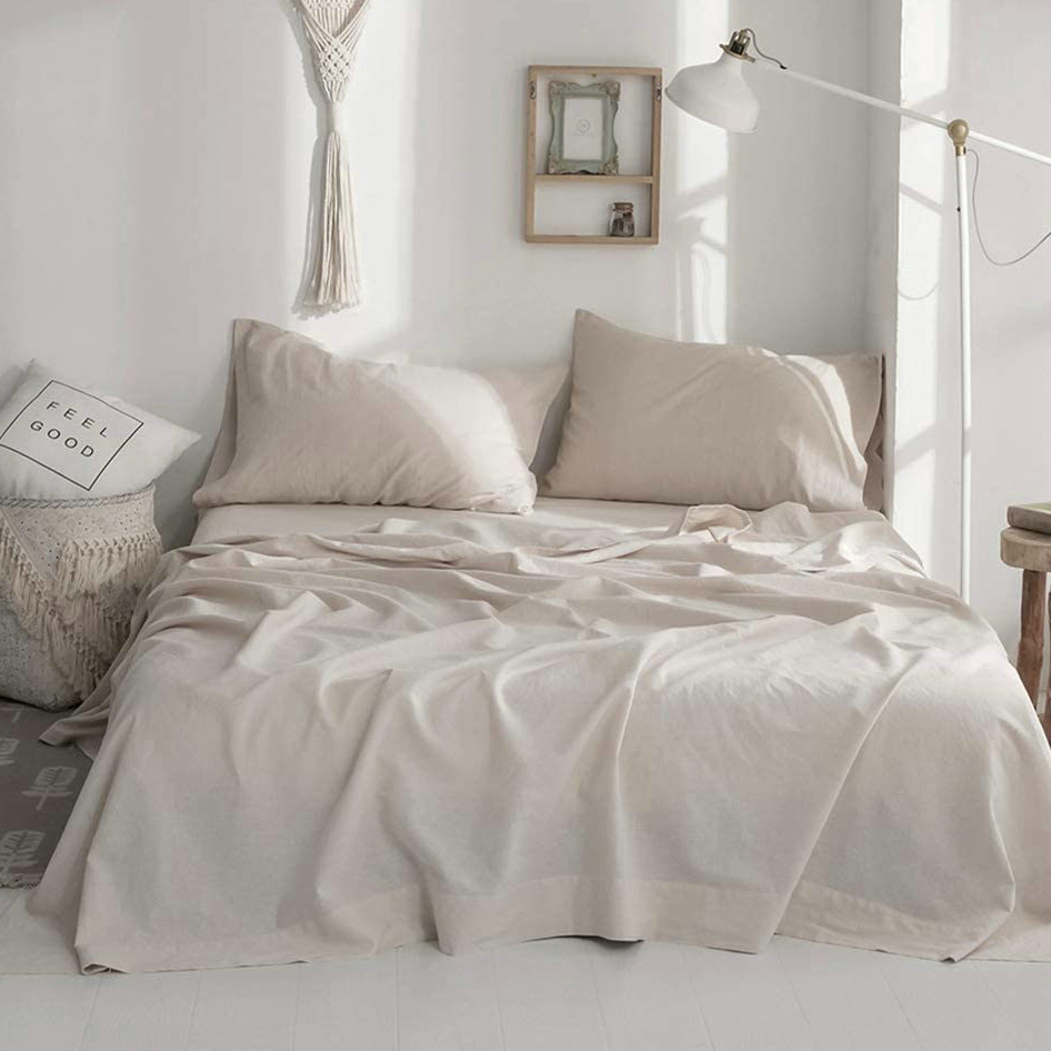 Draps de lit 100% lin doux, en - Fitted Sheet Deep avis et prix