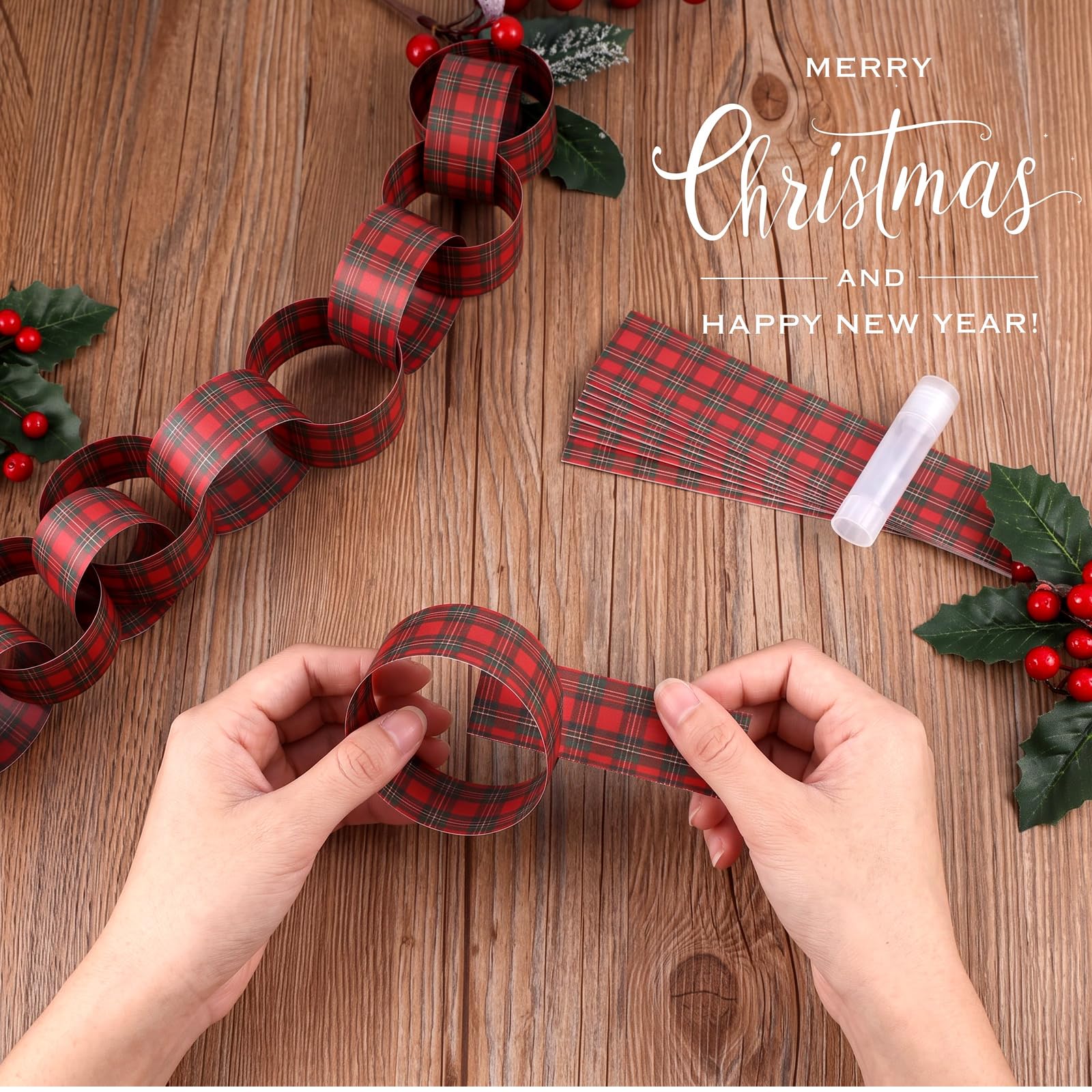 Guirlande de chaîne de papier  - Home Textiles Plaid avis et prix