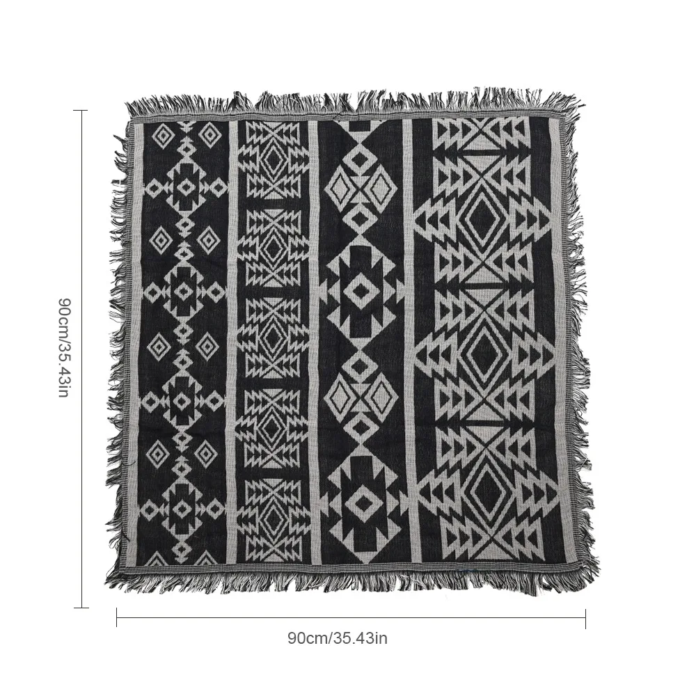 Couverture à carreaux bohème a - Home Textiles Plaid avis et prix